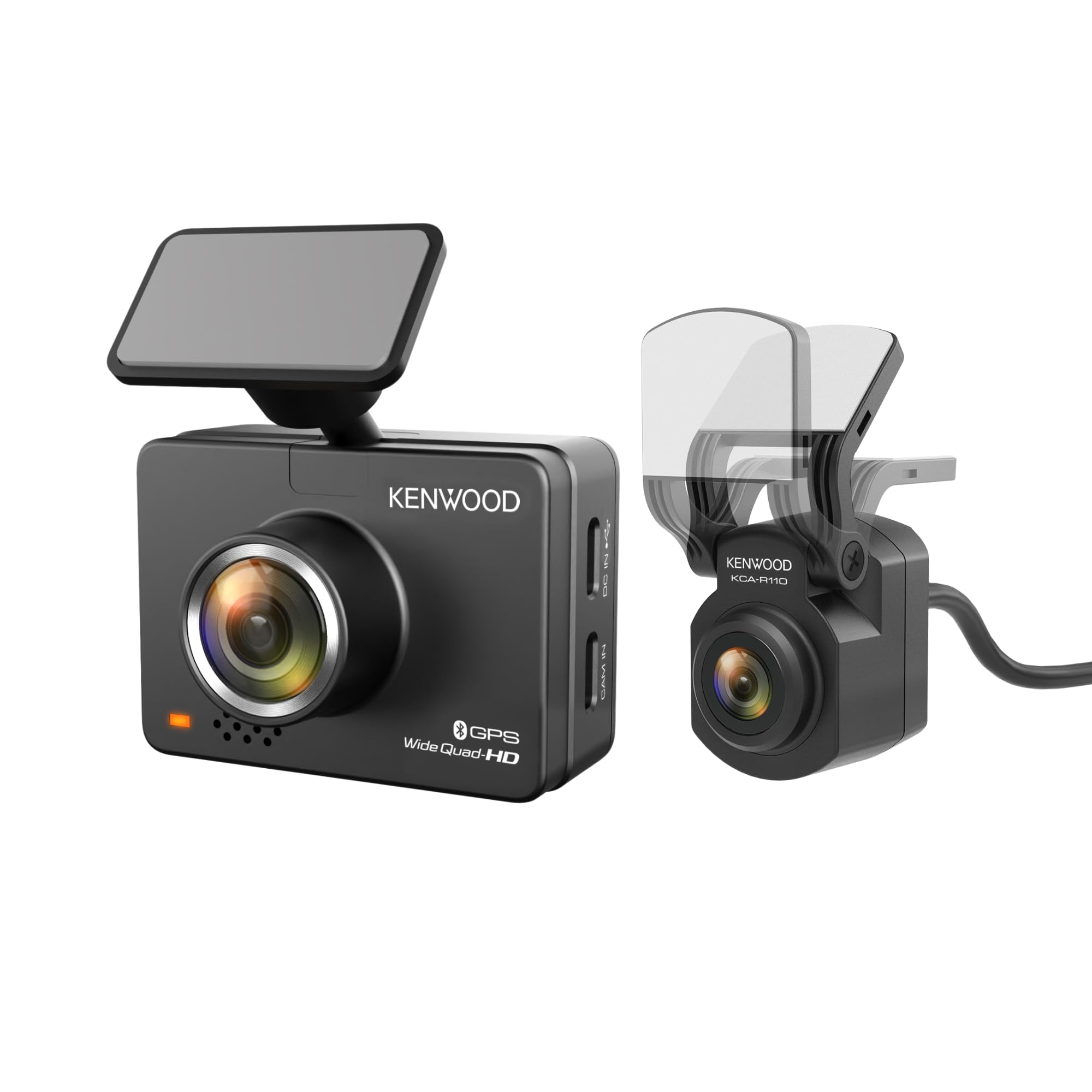 KENWOOD DRV-A510WDP Dash Cam Front and Rear with GPS, Full HD Dash Camera for Cars, Trucks & RVs, Bluetooth & WiFi Support, Loop Recording, G Sensor, Motion Detection KENWOOD DRV-A510WDP Dash Cam Front and Rear with GPS, Full HD Dash Camera for Cars, Trucks & RVs, Bluetooth & WiFi Support, Loop Recording, G Sensor, Motion Detection